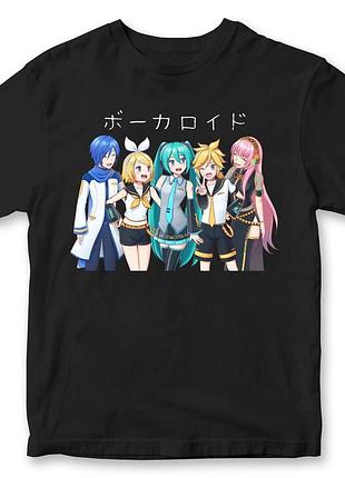 Футболка унисекс "hatsune miku" мику хацунэ 1 черный, s