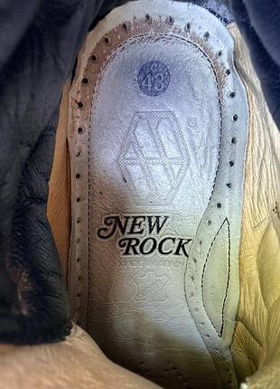 Черевики шкіряні new rock m.285 на платформі techno e14 оригінал 7