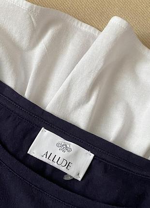Преміальна футболка allude 100% бавовна l з ефектною спинкою