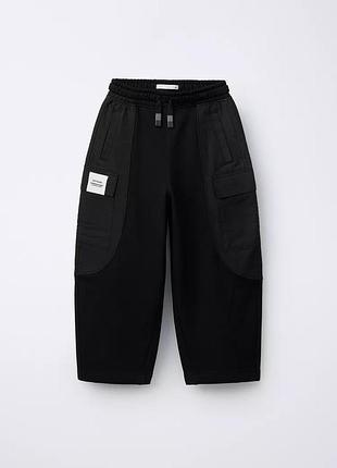 Штани брюки джогери чорні zara зара