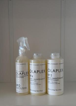 Набор olaplex (3 средства) - для интенсивного восстановления, укрепления и увлажнения волос