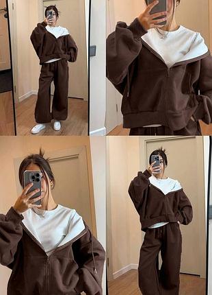 Костюм oversize : худі + джоггери