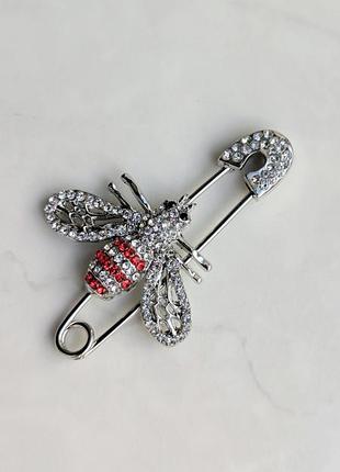 Брошка silver bee 8