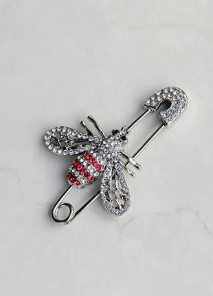 Брошка silver bee 5