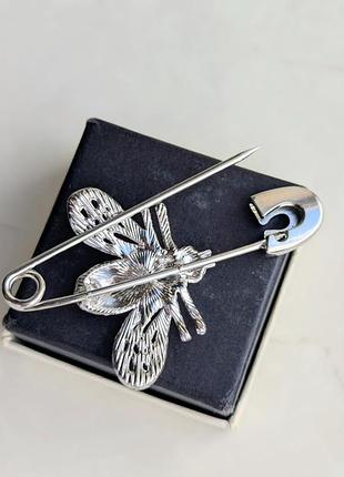 Брошка silver bee 3