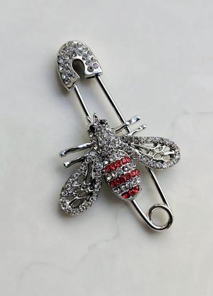 Брошка silver bee 6