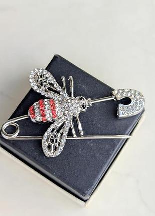 Брошка silver bee 4
