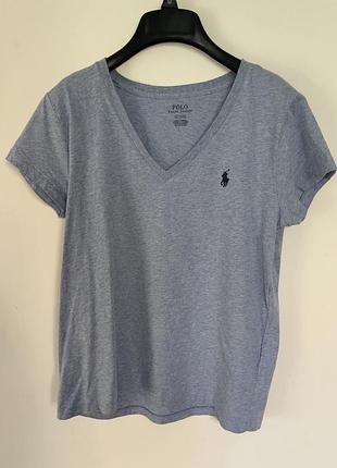 Блакитна футболка polo ralph lauren