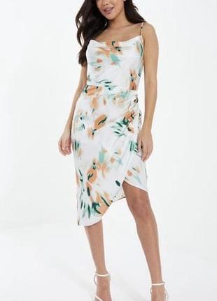 Стильна сатинова міді сукня, xl xxl