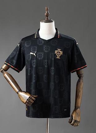 Футболка португалія 26/27 special edition футбольна форма чорна portugal puma