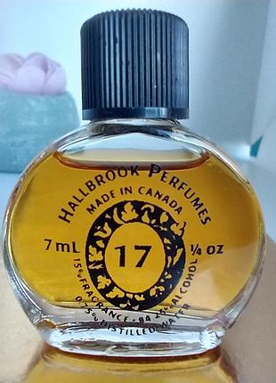 Hallbrook perfumes №17 миниатюра perfume 7 ml  редкость винтаж