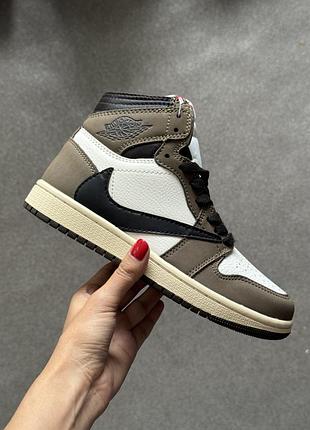 Кросівки nike air jordan 1 high retro топ якість, натуральна шкіра та замша, розпродаж складу, розмір 36,39