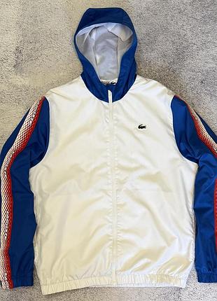 Вітровка lacoste sport tennis wh5200 оригінал куртка з капюшоном m l