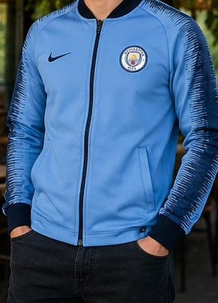 Оригинальная кофта nike manchester city xs спортивная олимпийка на молнии
