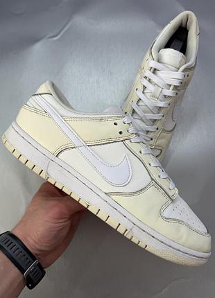 Кроссовки nike dunk low retro beige yellow