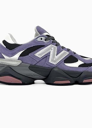 Кроссовки мужские, кроссовки женские, 1в1 люкс качество, кожа, new balance 9060 violet noir, sky-nbl-0352