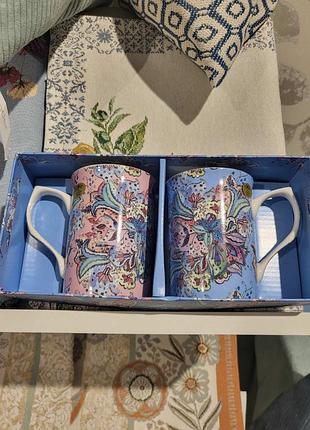 Чашки от известного бренда william morris  в родной коробке