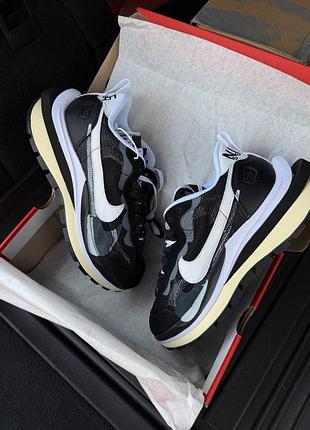 Кроссовки nike sacai vaporwaffle black