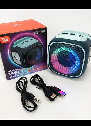Портативна музична колонка з rgb підсвічуванням та зарядкою