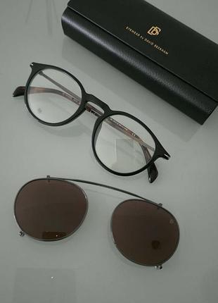 Кругла фiрмова оправа david beckham db1003-g-cs-807.  clip on - унисекс- original