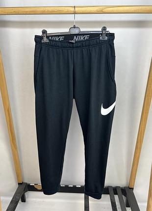 Nike dri-fit swoosh black спортивні штани