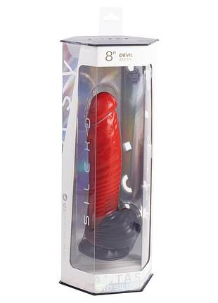 Фалоімітатор silexd fantasy liquid silicone devil 8in red sexstyle 7