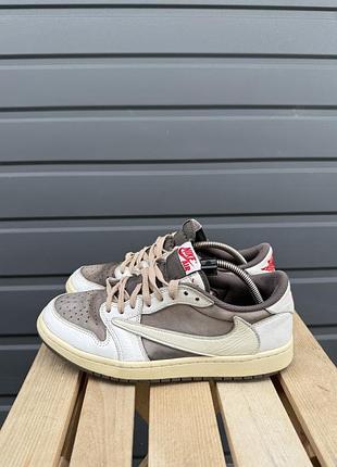 Кросівки nike air jordan 1 low og travis scott