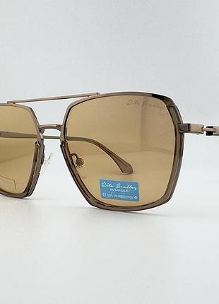 Мужские солнцезащитные очки rita bradley rb327x col.02px polarized с поляризацией антифары коричневые