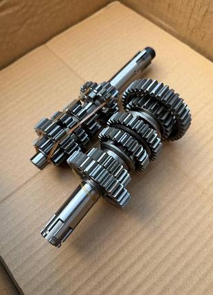 Коробка передач loncin lx250 166fmm, коробка передач лонсин лх250 166фмм, кпп 166фмм, коробка лонсин лось