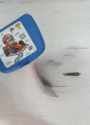 Детский ланч-бокс herevin speed racer пластиковый 7х12х17 см синий 161457-003