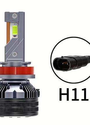 Лампа led_h11(h8/h9/h16) радиатор+кулер 180w/20000lm/6000k 3570 chip 9-18v "t80"