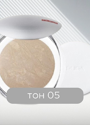 Пудра для лица pupa тон 05 luminys silky baked face powder