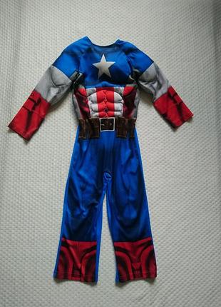 Карнавальный костюм капитана америка marvel captain america на 4-5 лет