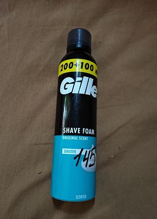 Пена для бритья gillette classic sensitive для чувствительной кожи 300 мл