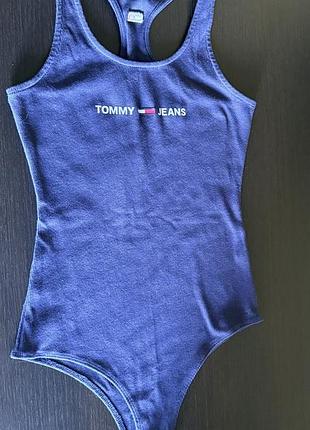 Темно-синій боді tommy jeans