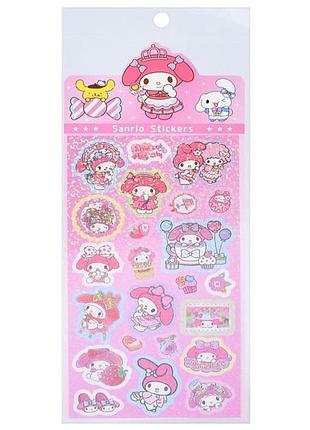 Наклейки декоративные "sanrio stickers" sz240906-11 с блестками