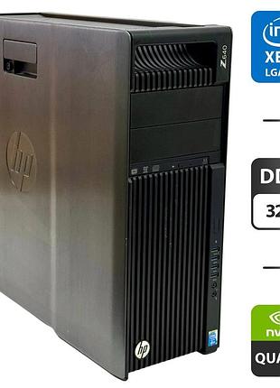 Рабочая станция hp z640 workstation tower / intel xeon e5-2680 v4 (14 (28) ядер по 2.4 - 3.3 ghz) / 32 gb ddr4 / 256 gb ssd + 1000