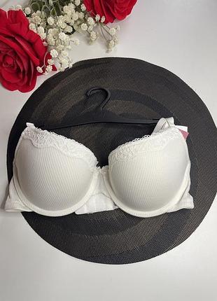 Знижка💖розпродаж⬇️ бюст в рубчик з мереживом hm h&m