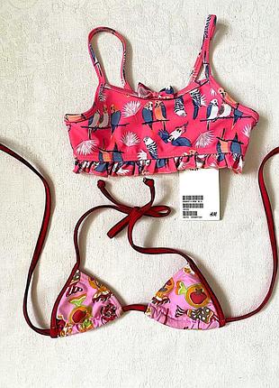 Купальник (верх) для дівчинки h&m (або короткий топ), на 2 роки