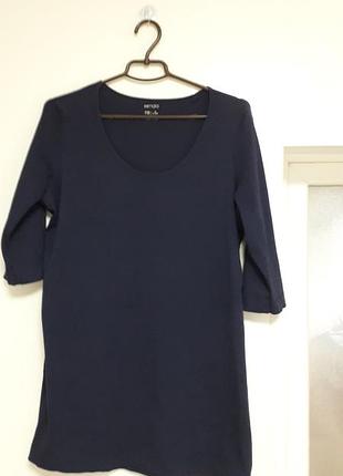 Esmara 
42,/xl/50
жіноча темно синя бавовняна  туніка,  рукав 3/4
круглий виріз горловини 
ідеальний стан