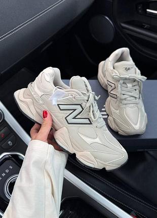 New balance 9060 light cream leather premium