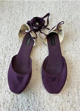 Emporio armani эспадрильи, завязки