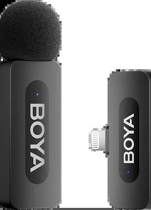 Бездротовий петличний мікрофон boya by-v1 lightning black