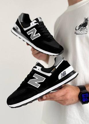 Мужские кроссовки new balance 574 cordura black grey