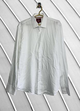 Чоловіча біла класична сорочка taylor wright l xl 16 42 оригінал тейлор райт біла сорочка з довгим рукавом офісна 50 52 54