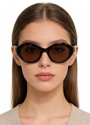 Очки balenciaga bb0460s солнцезащитные овальные