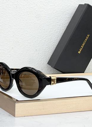 Очки balenciaga bb0460s солнцезащитные овальные