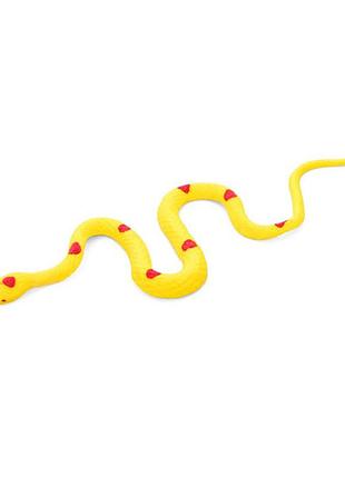 Дитяча антистресова іграшка "змія" 7213(yellow) гумова 39 см