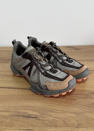 Кросівки ecco biom c-trail у сіро-коричневому кольорі 40р 25.5 см