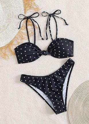 Купальник у горошок ретро polka dot